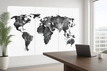 Round Corners Magnetic Glassboard
