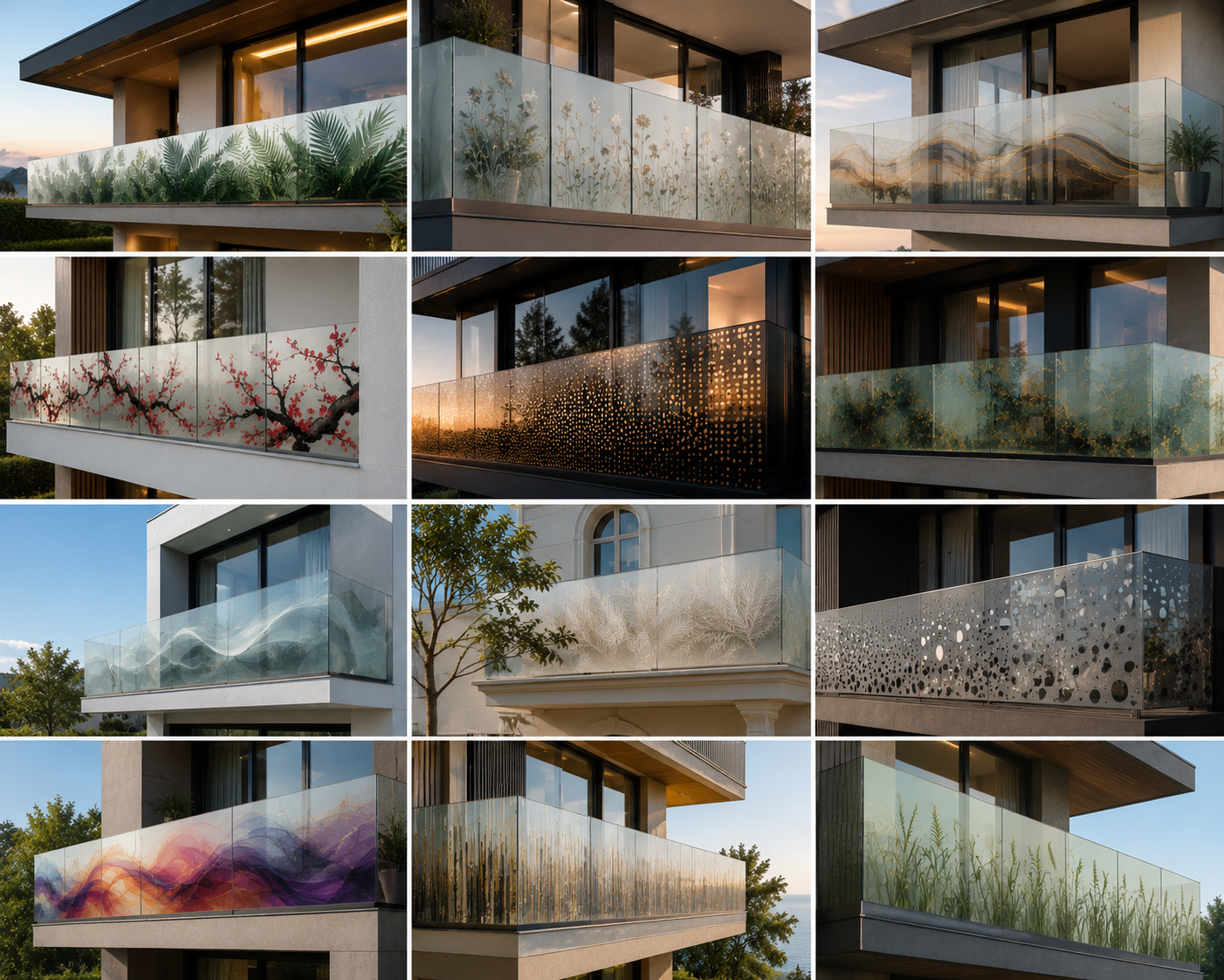 Custom architectural glass panels