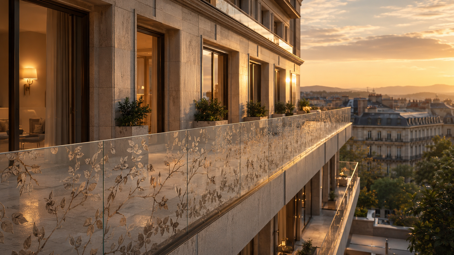 Custom architectural glass panels