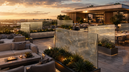 Custom architectural glass panels