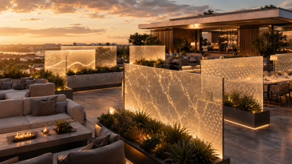 Custom architectural glass panels