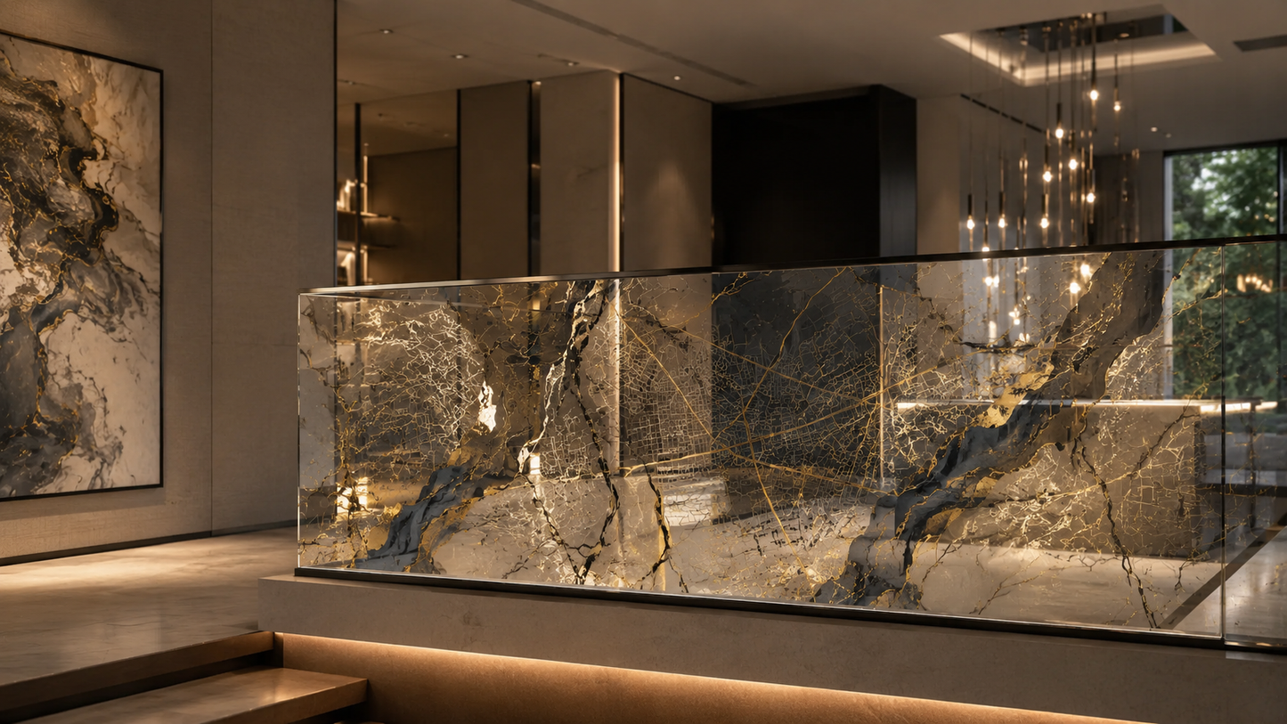 Custom architectural glass panels