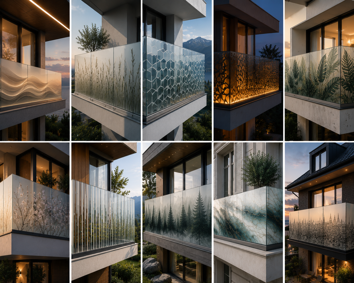 Custom architectural glass panels