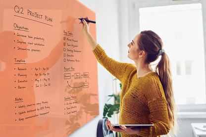 Glazen whiteboarden