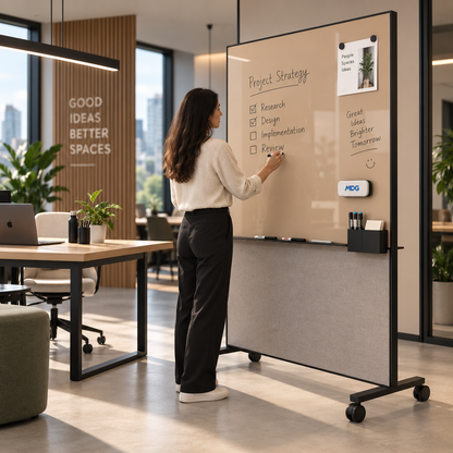 Mobile Glass Whiteboards | Double-Sided & Acoustic