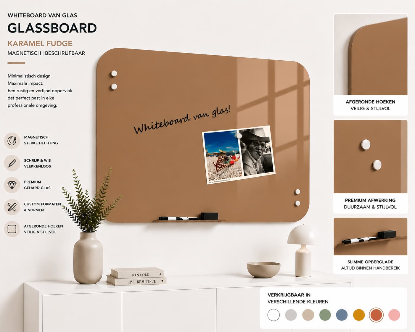 Color Magnetic White Board